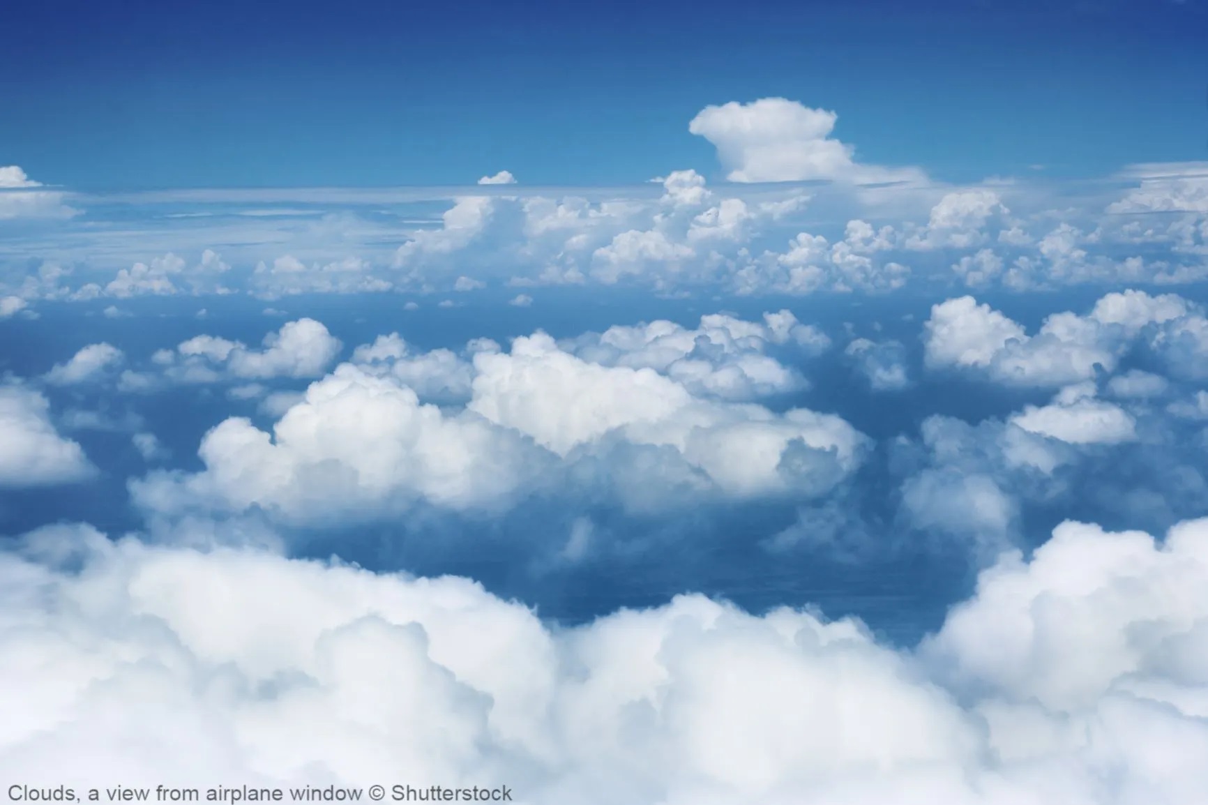 Clouds, a view from airplane