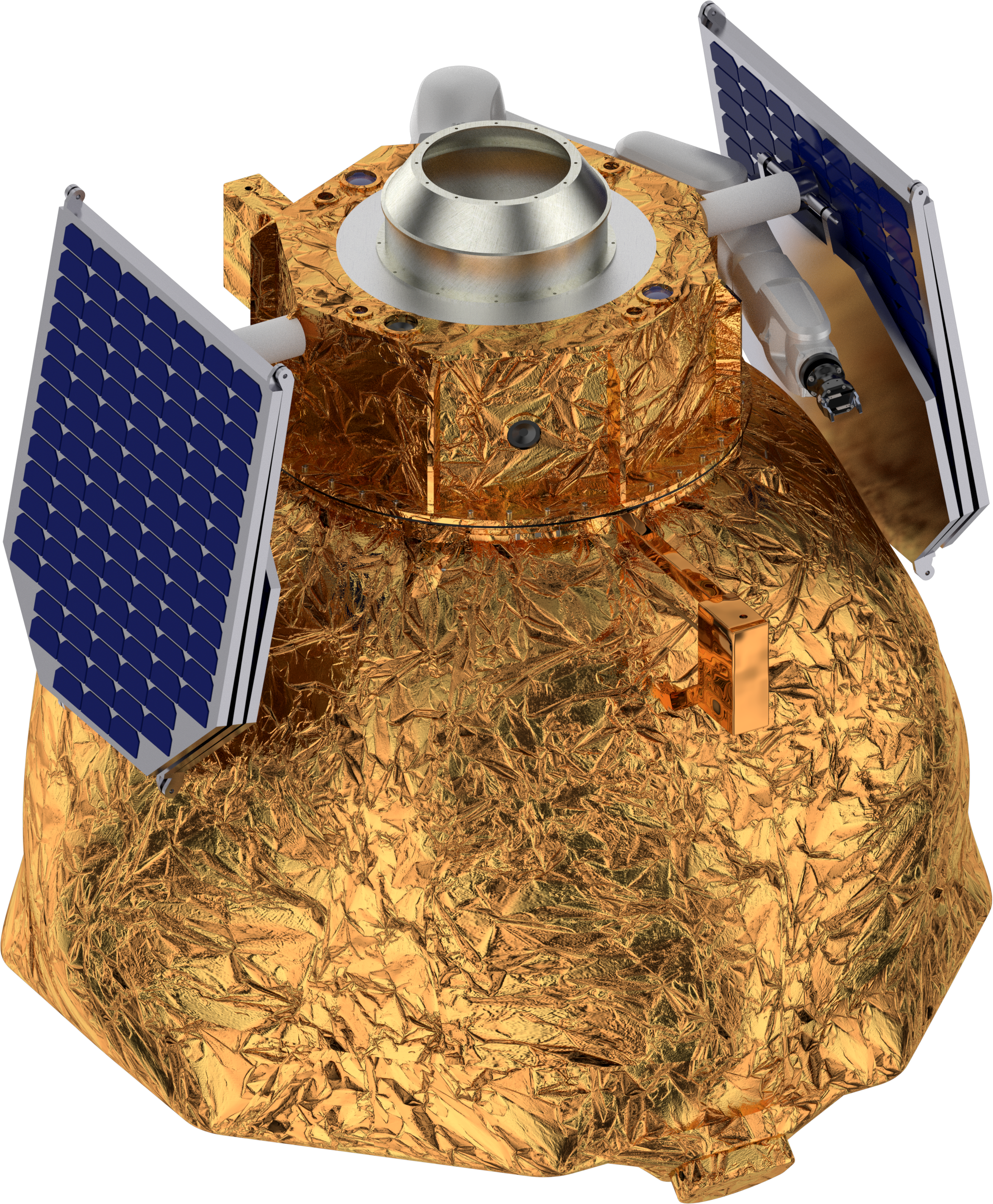 space tug with folded light panels