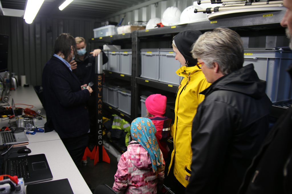 Local children from Iceland visit Skyrora launch site
