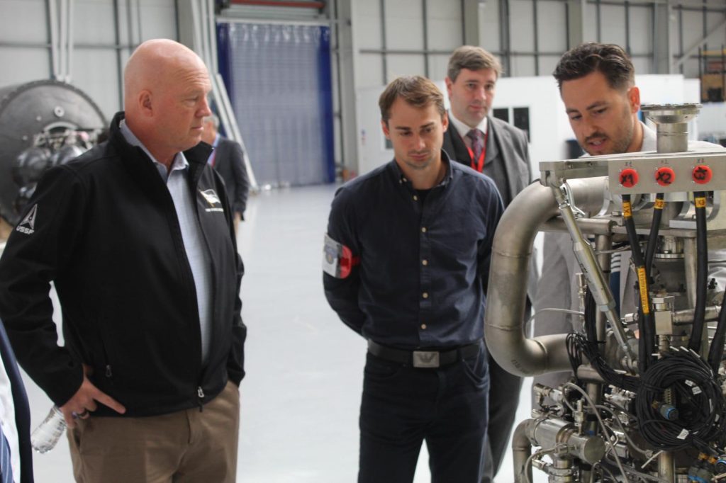 Skyrora Engineering Team with Rocket Engine