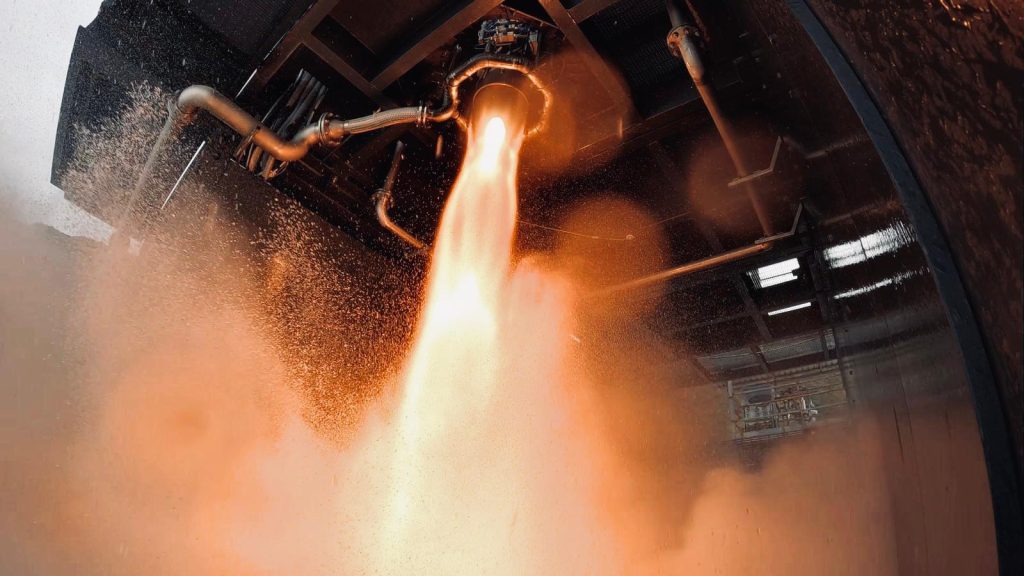Skyrora rocket engine firing